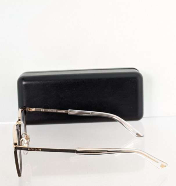 Brand New Authentic Police Eyeglasses HALO 5 VPL 566 Col. 0300 Gold gallery