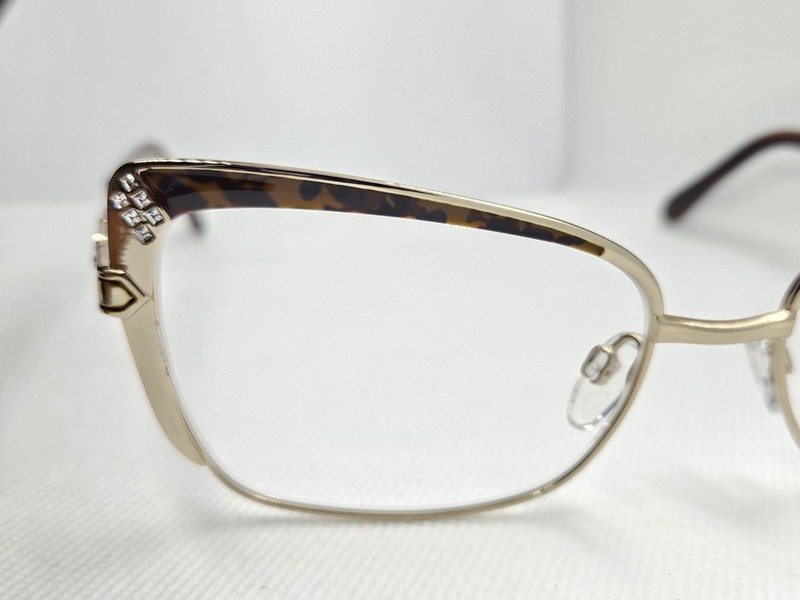 Diva 5614 101 Gold & Tortiose Eyeglasses Frames 58-16-138 Made In Italy gallery