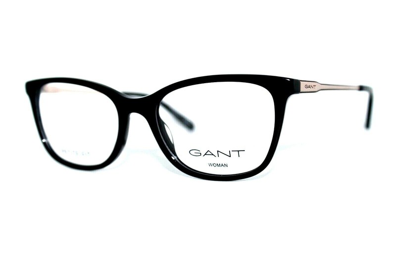 GANT GA4104 001 Shiny Black Plastic Optical Eyeglasses Frame 53-17-140 GA 4104