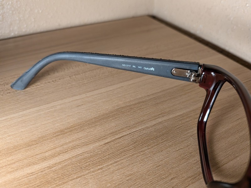 Gucci GG3717 INL Raspberry Red Eyeglasses Frames, Black Temples 51-14-140 gallery