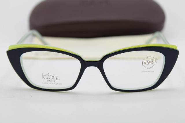 NEW JEAN LAFONT PARIS GOURMANDE 3134 BLUE YELLOW AUTHENTIC EYEGLASSES 49-15 gallery