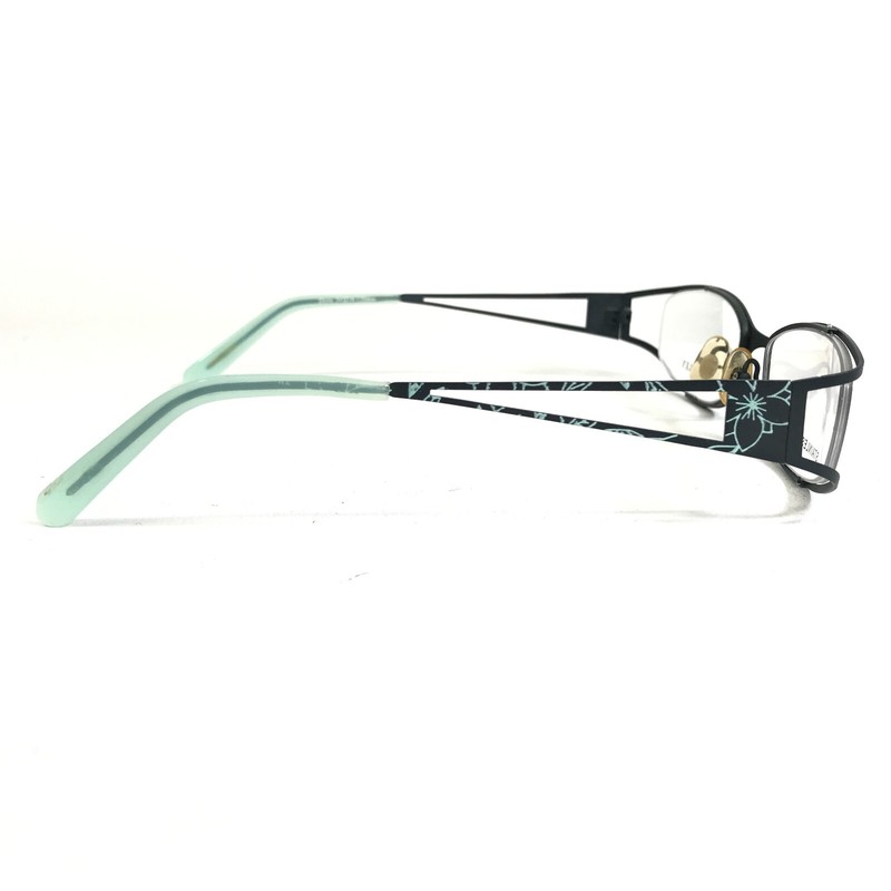 Laura Ashley Eyeglasses Frames Dove Addison Blue Floral Semi Rim 54-18-135 gallery