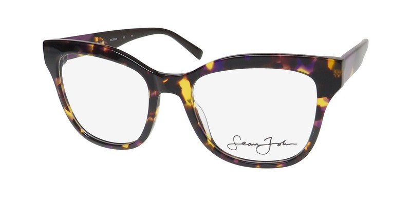 NEW SEAN JOHN 6048 EYEGLASS FRAME BUTTERFLY PURPLE 518 56-20-145 PLASTIC WOMENS