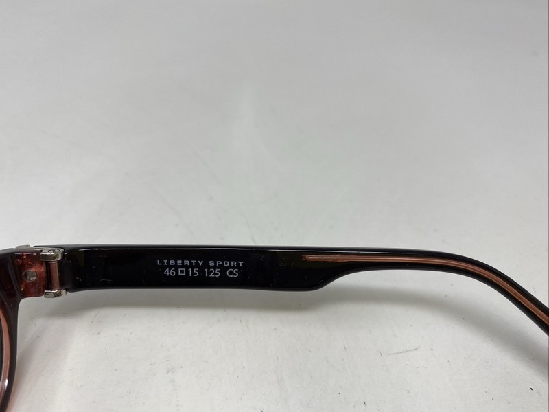 Liberty Sport Z8-Y60 224 46-15-125 Black/Pink Full Rim Eyeglasses Frame EI85 gallery