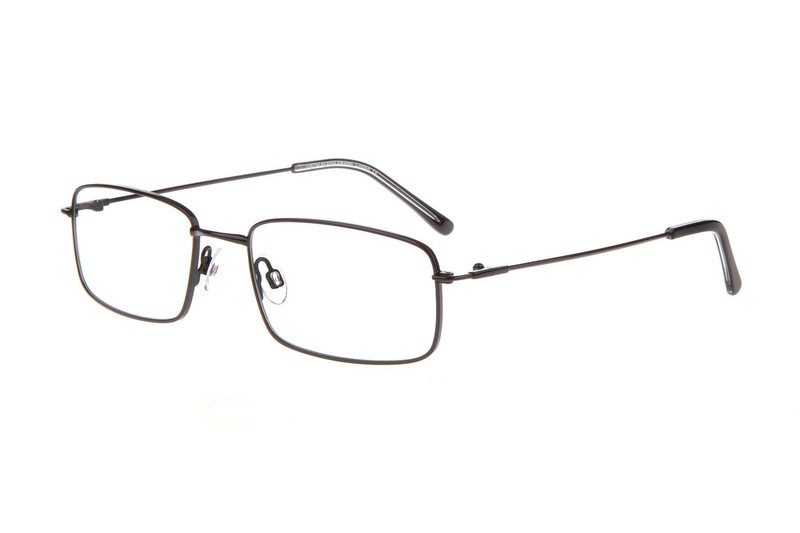 New I-TECH Black FLASH Titanium Memory Metal Eyeglasses 54mm with Case