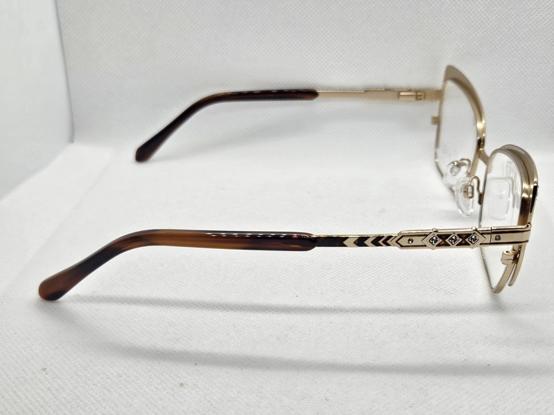 Diva 5614 101 Gold & Tortiose Eyeglasses Frames 58-16-138 Made In Italy gallery