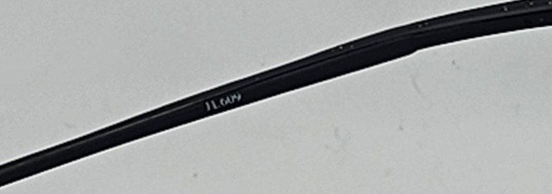John Lennon Oval Eyeglasses 45-21-140 Black Metal Italy Unisex Frames Only E6 gallery