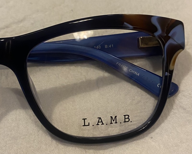 Gwen Stefani Eyeglasses Female L.A.M.B LA035 Navy Blue Optical Frame 53-19-140 gallery
