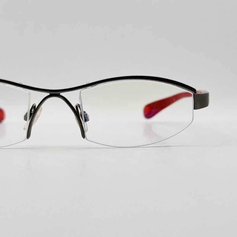 Bugatti Eyeglasses Women square gray red half-rim Mod. 403 e-identity NEW gallery