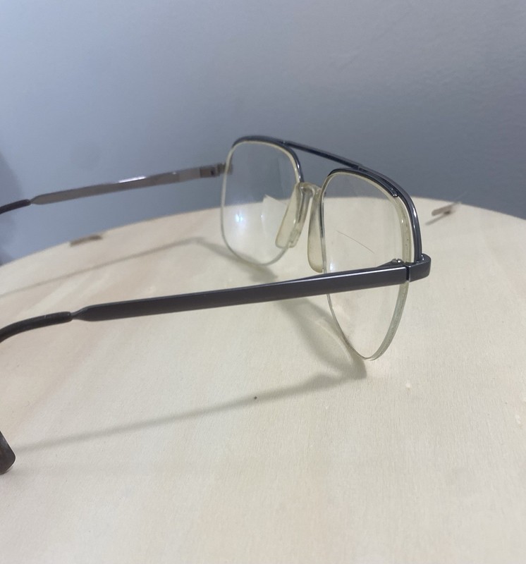 Vtg aviator glasses Logo Paris France Mens Full Rim Eyeglasses Frames gallery