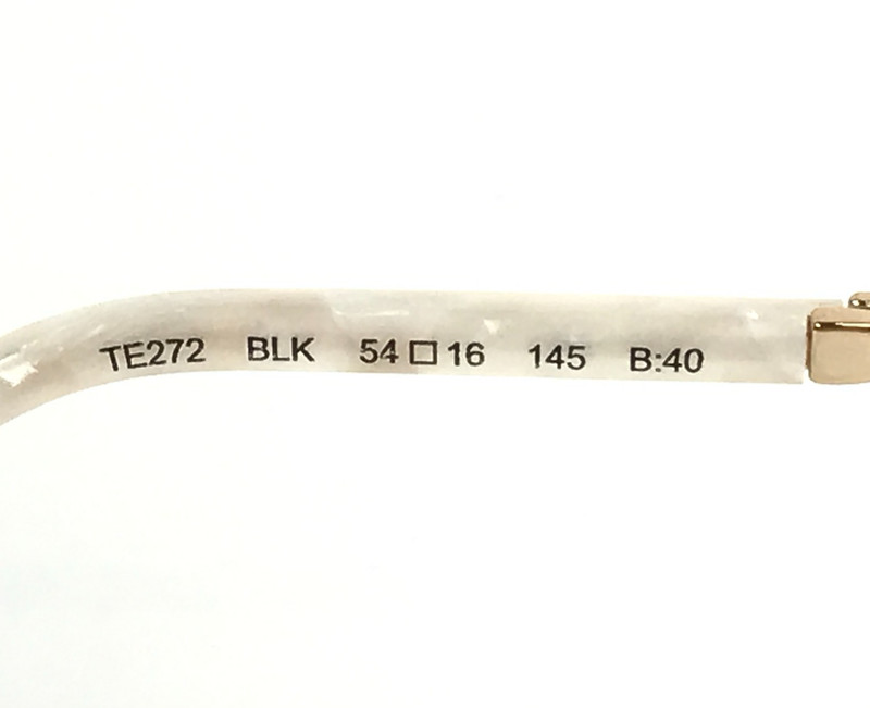 Tura Brilliance Eyeglasses Frames TE272 BLK Black Ivory Gold Crystals 54-16-145 gallery