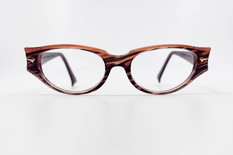 Jean Lafont Eyeglasses Eldorado 857 Striped Purple Frame France 52[]17 142 16849 gallery