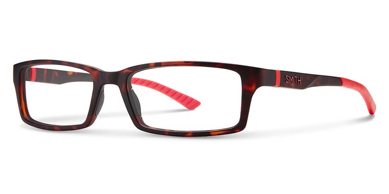 New Smith Eyeglasses w Soft Case – Warwick 02M9 – Matte Havana/Red (53-17-140)