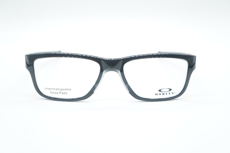 NEW OAKLEY OX8091-0355 POLISHED BLACK INK AUTHENTIC EYEGLASSES FRAME RX 55-17 gallery