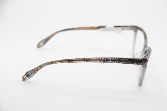 NEW FYSH 3704 S403 CLEAR GREY BROWN MARBLE ACETATE AUTHENTIC EYEGLASSES 51-16 gallery