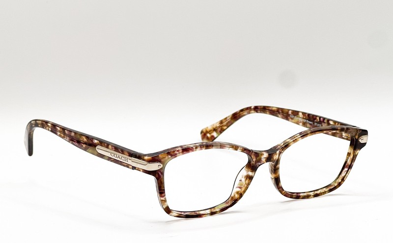 Coach HC 6065 5287 Light Brown Confetti Tortoise Eyeglass Frames 51-17-135 gallery