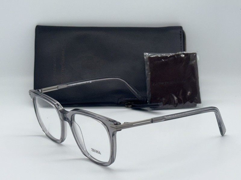 NEW ERMENEGILDO ZEGNA EZ 5273 020 TRANSPARENT AUTHENTIC EYEGLASSES RX 52-19