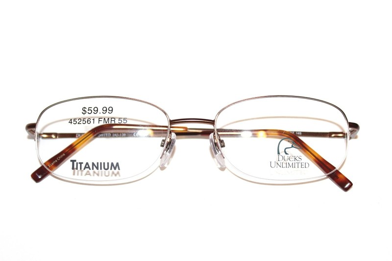 TITANIUM DUCKS UNLIMITED DU 120 BRZ BROWN BRONZE EYEGLASSES MEN FRAMES 55-18-145 gallery