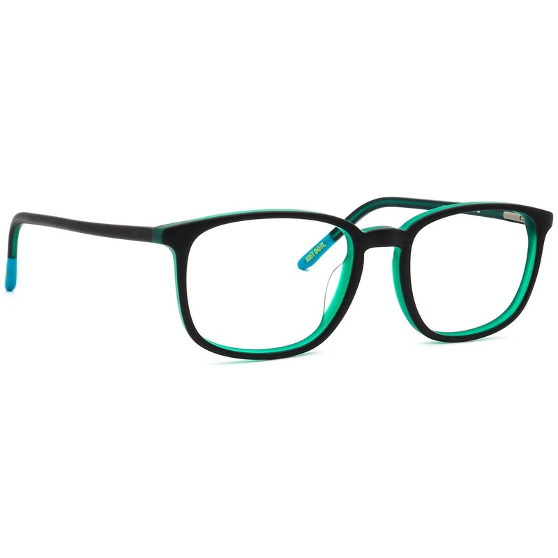 Nike Junior Eyeglasses 5542 017 Matte Black/Teal Nebula Square Frame 49[]17 130