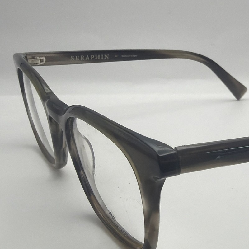 Seraphin Sandpiper 8687 Gray Plastic Full Rim Eyeglass Frames 51/21 145 -5038 gallery