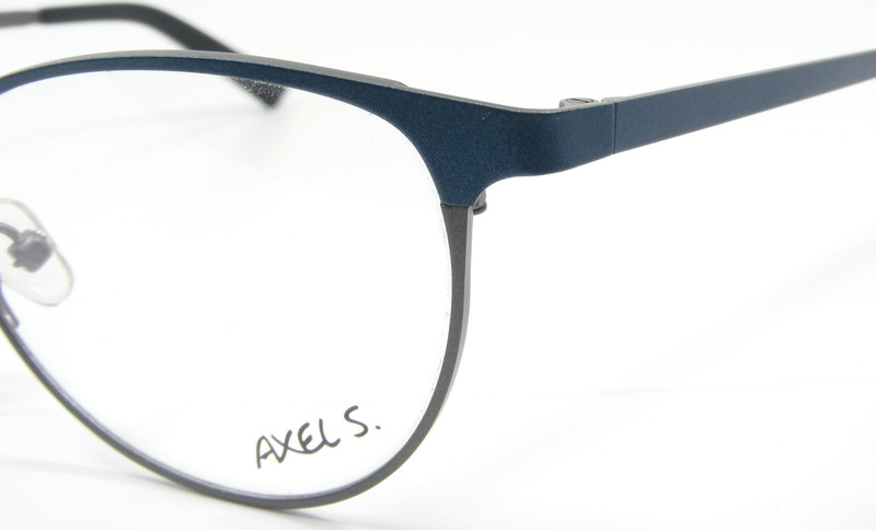 Axel S. AX 946 c51 Blue Teal / Grey Metal Eyeglasses Frame 50-18-135 Germany NEW gallery