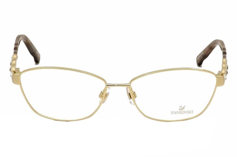 Swarovski Fatima SW 5134 32A Light Gold Metal Eyeglasses Frame 56-15-140