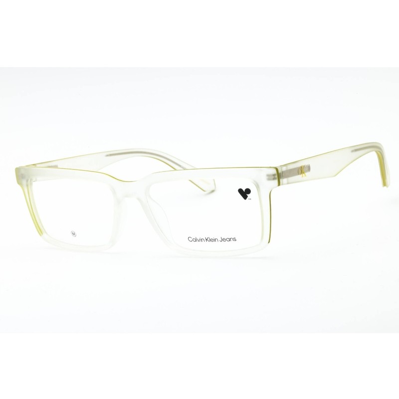 Calvin Klein Jeans Men’s Eyeglasses Crystal Clear Square Full Rim CKJ23612 971