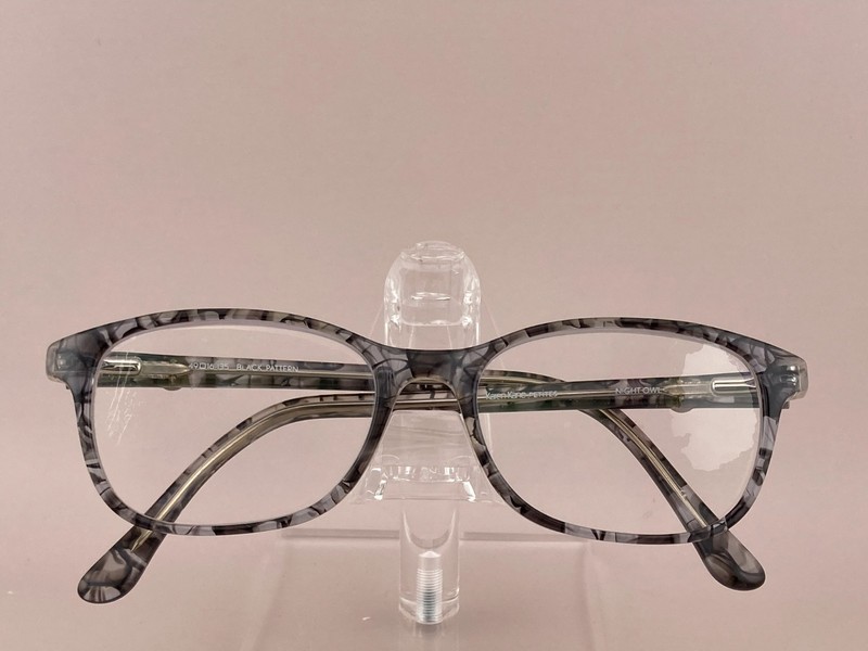 Karen Kane Petites Eyeglasses Frame Women's Night Owl Black Pattern 49-16-135 gallery