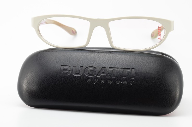 BUGATTI glasses mod. B0489 074 56-17 Beige Mocha Design Luxury Frame FRA+ Case