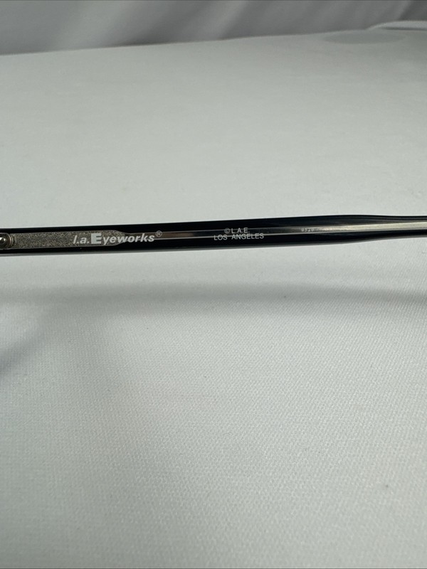 L.A. Eyeworks Eyeglasses Frame Twill 187 Black Ice Mate gallery