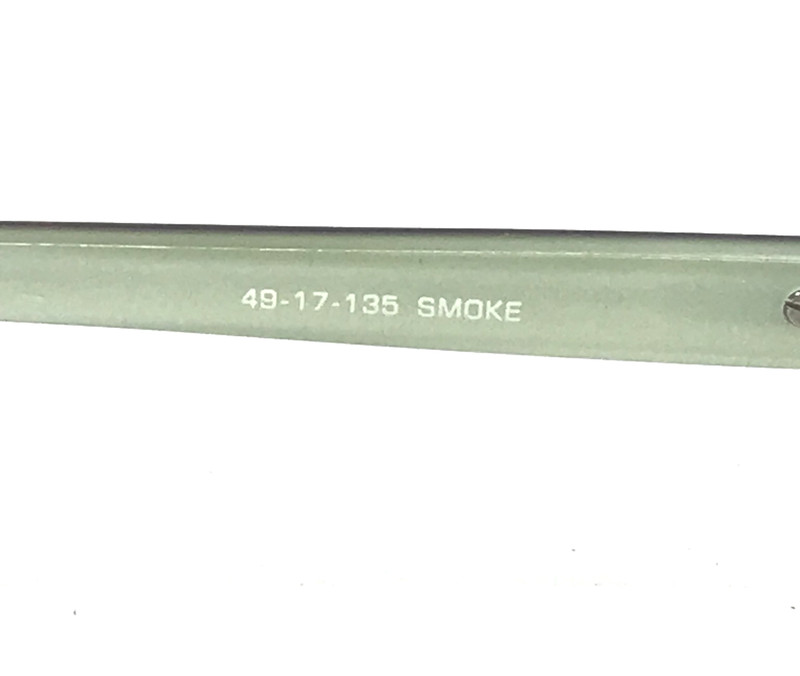 Elegante Eyewear Eyeglasses Frames EL21 SMOKE Silver Green Half Rim 49-17-135 gallery
