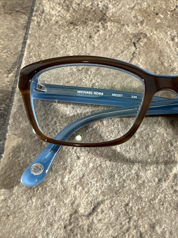 Michael Kors MK257 235 Brown Teal Eyeglasses Frame Full Rim 52-17-135-35mm G17 gallery
