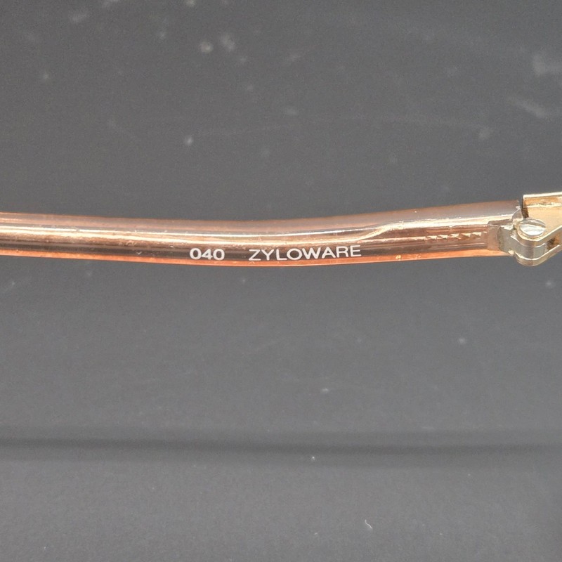 Sophia Loren Zyloware 040 29 Vintage Oversized Oval Eyeglasses Frames Peach Gold gallery