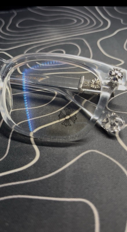 Clear Chrome Hearts glasses gallery