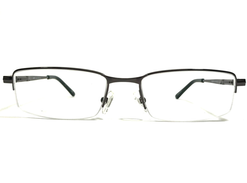 Robert Mitchel Eyeglasses Frames RM907 GM Gray Rectangular Half Rim 52-18-145
