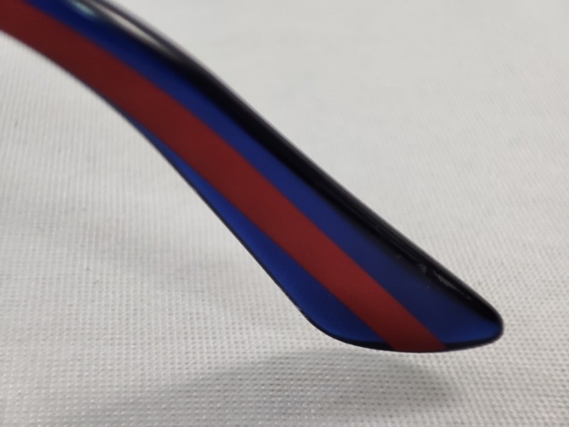 Gucci Eyeglasses FRAMES ONLY Made in Japan Brown Tortoise Red Blue Web 52-20-145 gallery