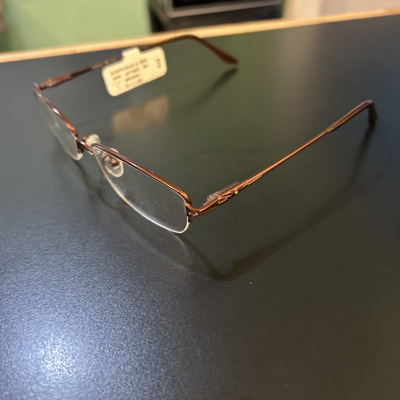 Christie Brinkley Auspicious EyeglassFrames Women's Brown Half Rim 53-17-138 NWT gallery