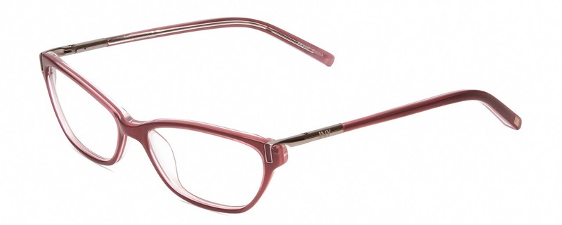Jones New York J223 Cateye Reading Glasses Pink Bubble Gum Crystal & Silver 49mm