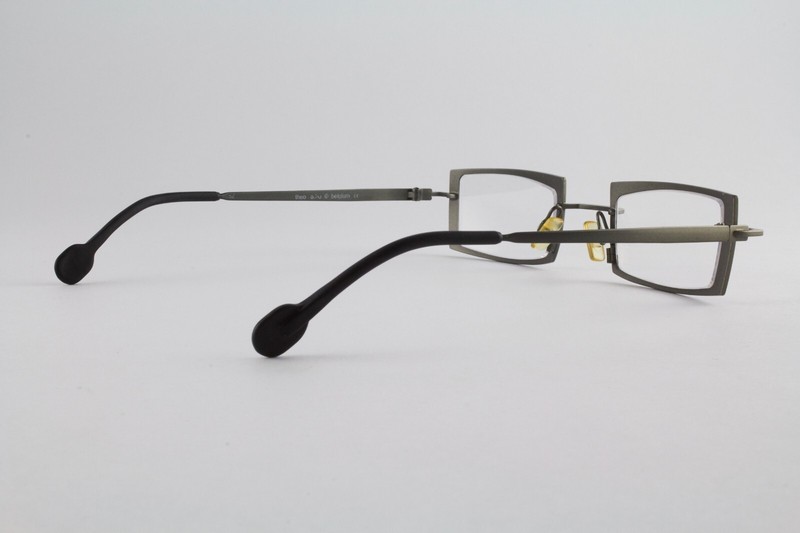Very Rare Authentic Theo arbo 152 44mm Black Olive Frames Glasses Belgium gallery
