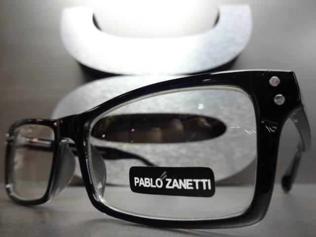 CLASSIC VINTAGE RETRO Modern Style Clear Lens EYE GLASSES Black Optical Frame gallery