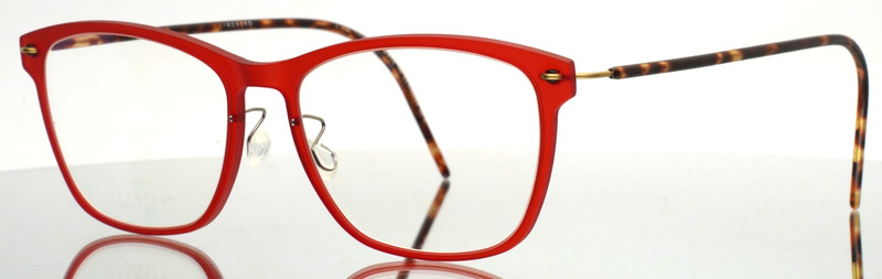 LINDBERG n.o.w. 6525 K204/GT Matte Red Tortoise Unisex Eyeglasses 50-16-140 B:37