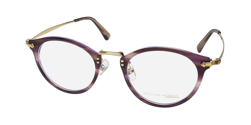 NEW WILLIAM MORRIS LONDON 50029 EYEGLASSES FULL-RIM PURPLE C2 METAL & PLASTIC