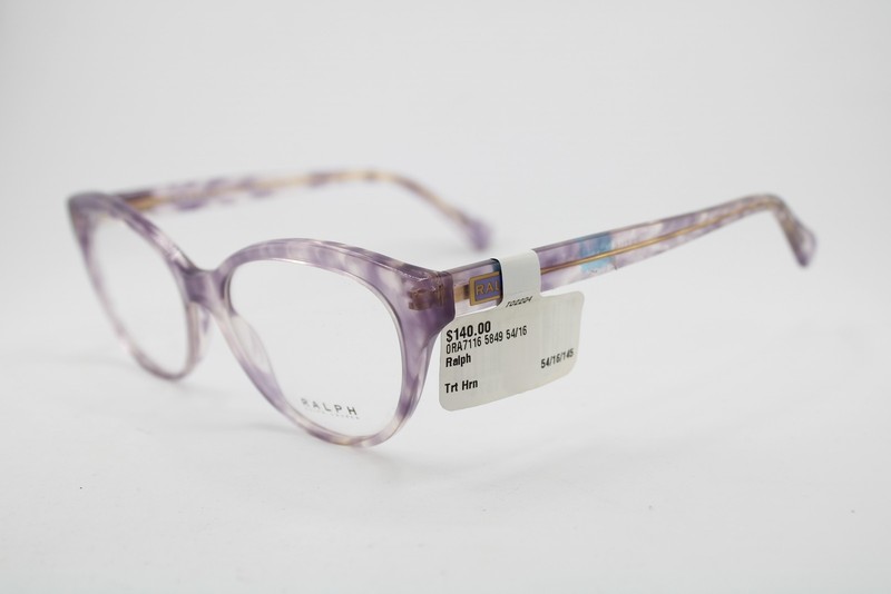 NEW RALPH LAUREN RA 7116 5849 PURPLE HORN GOLD AUTHENTIC EYEGLASSES 54-16