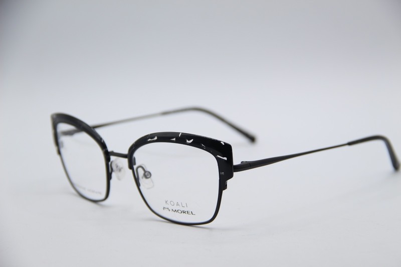 NEW MOREL 20069K NN13 BLACK GUNMETAL AUTHENTIC EYEGLASSES 54-20