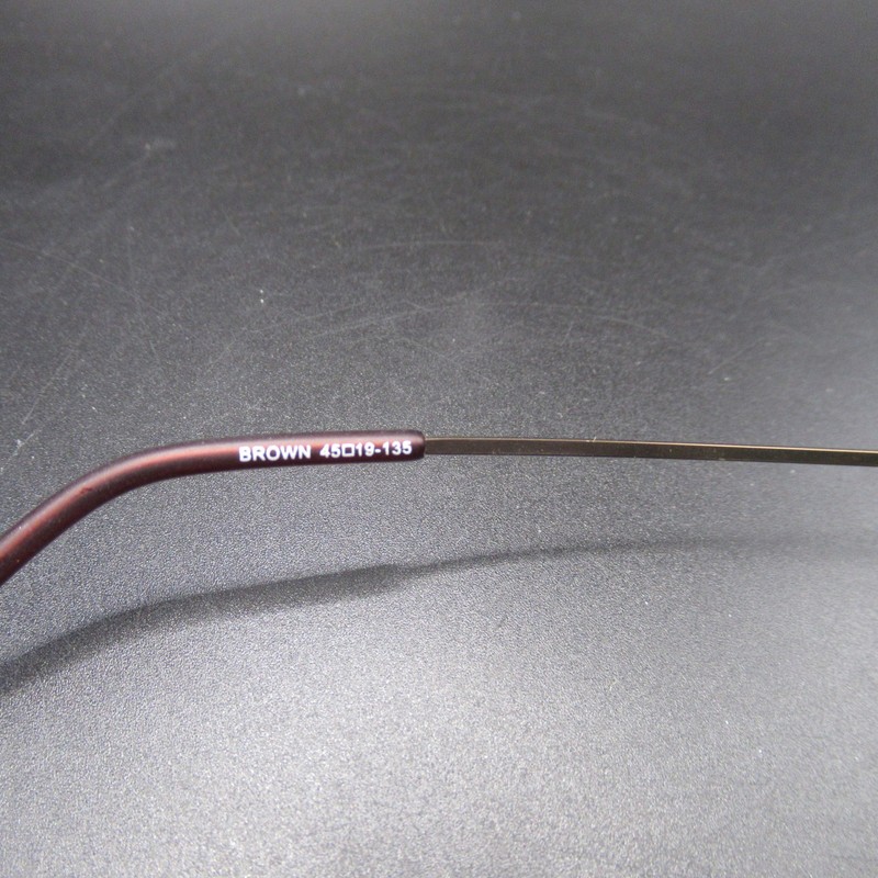 Versailles Kensington Capri Stainless Steel Eyeglass Frames Brown 45-19-135 gallery