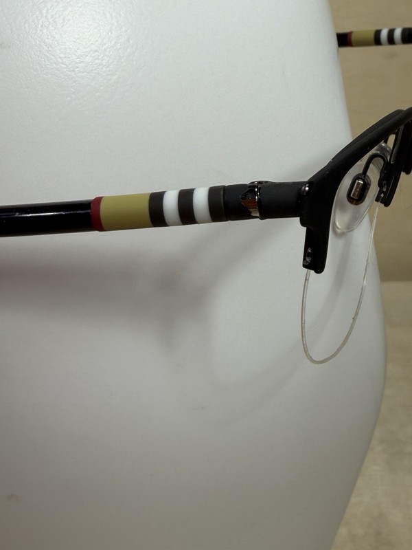 Burberry Eyeglasses Frame B1323 1213 Women Black Metal Half Rim Square 54-18-145 gallery