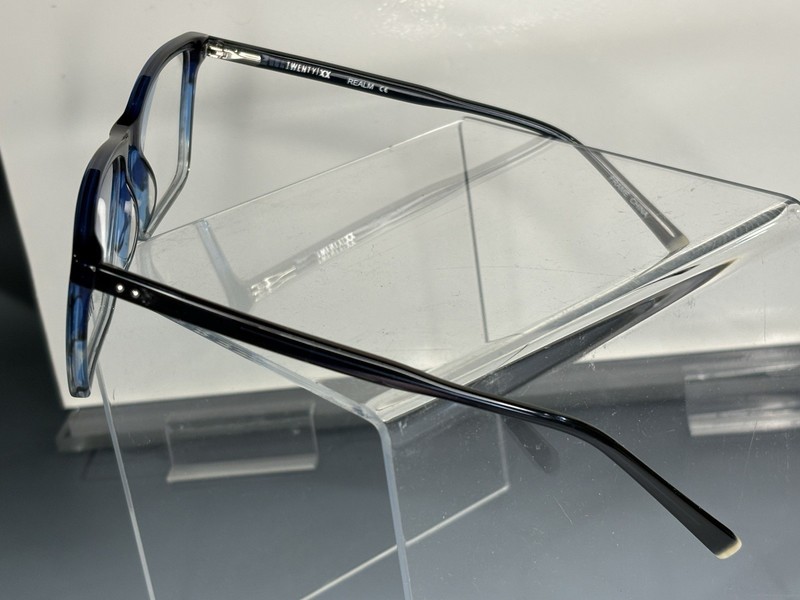 Twenty/Xx Realm Eyeglass Frames Blue Tortoise Full Rim 55-17-145 gallery