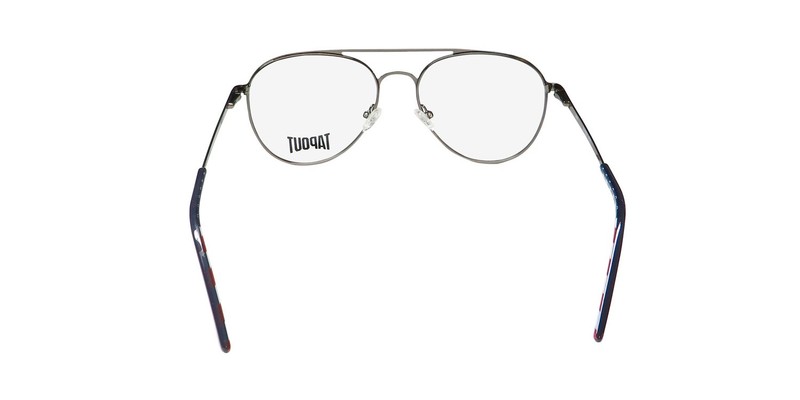 NEW TAPOUT TAP857 EYEGLASSES 56-18-145 METAL & PLASTIC BLUE MENS 414 FULL-RIM gallery