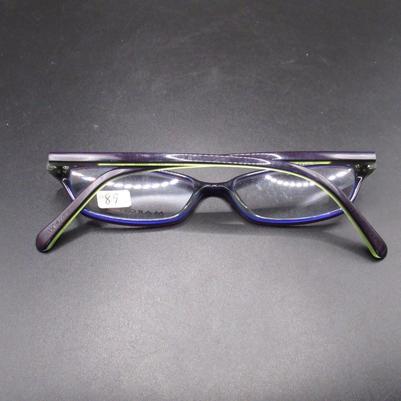 Marchon M822 Women's Full Rim Eyeglass Frames Purple Green 60-15-135 Cat Eye gallery