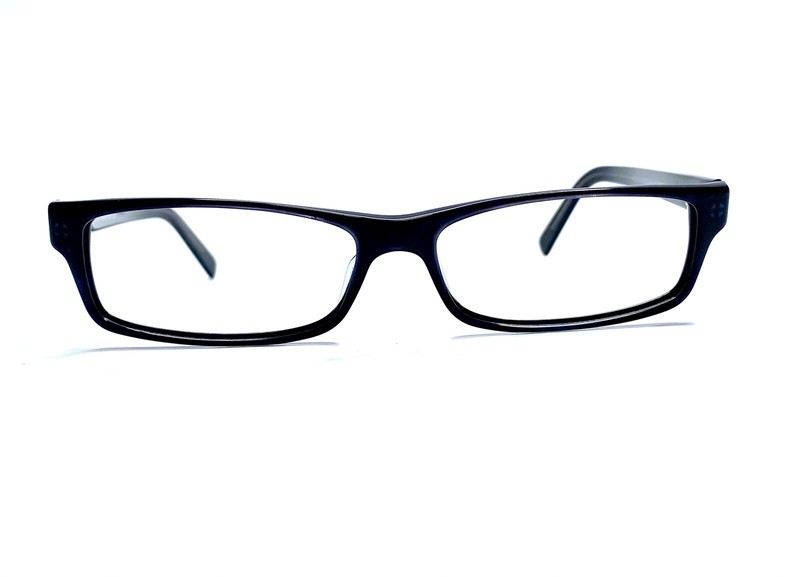 Prada Black & Clear Rectangular Glasses Italy VPR07E-1O1 2AJ-101 54 15 140